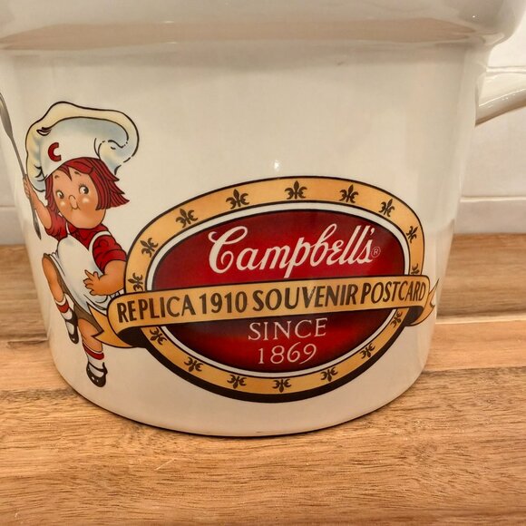 Vintage 1996 Campbell’s Kids Soup Tureen with Lid and Ladle Advertising - Picture 2 of 9